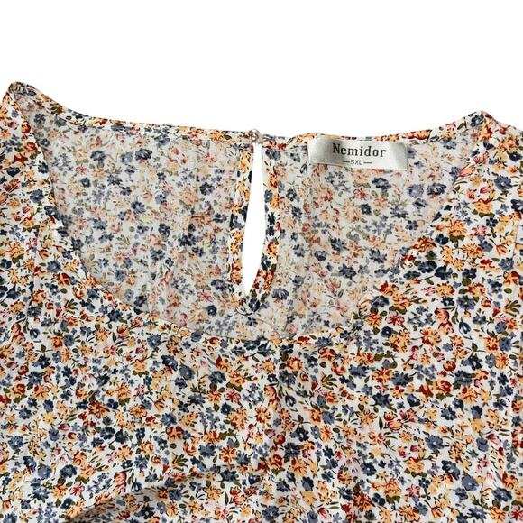 Nemidor Floral Tiered Cottagecore Dress Women’s 5XL Prairie Whimsical Church - Picture 5 of 11